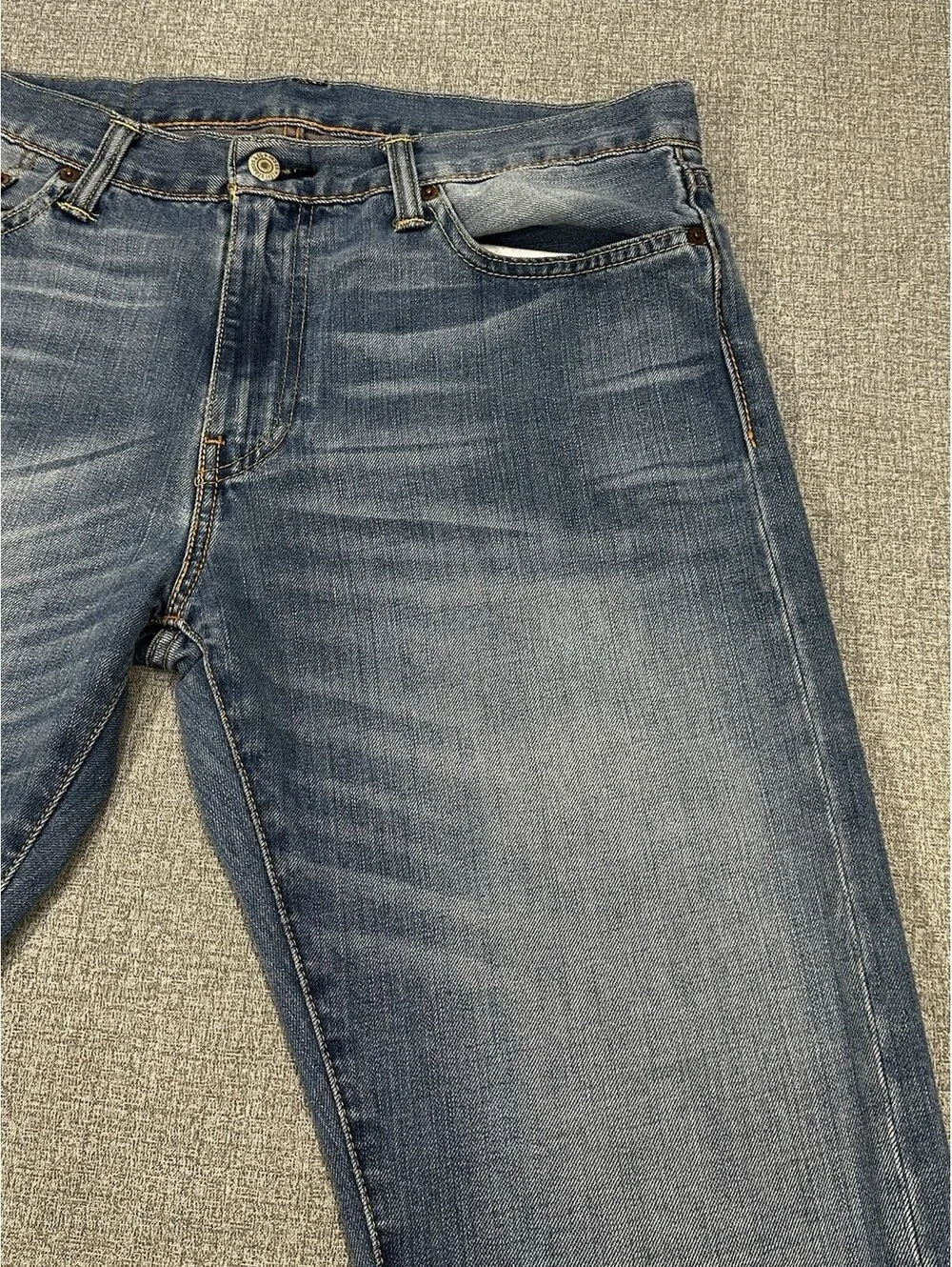 Levi’s 504 Men’s Jeans 34x32 Blue Regular Straight Stretch Denim